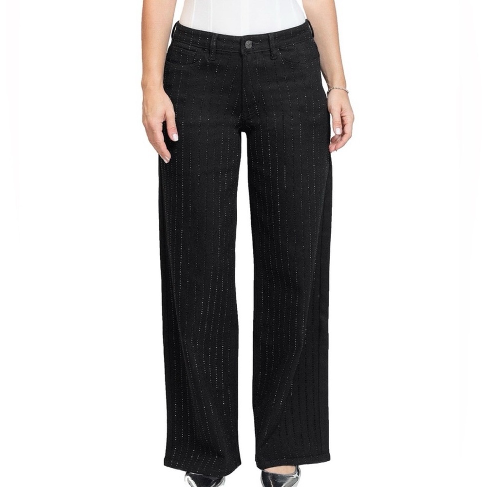 Stevie By Steve Madden / Women's
Rhinestone crystals Striped 90s Black Jeans